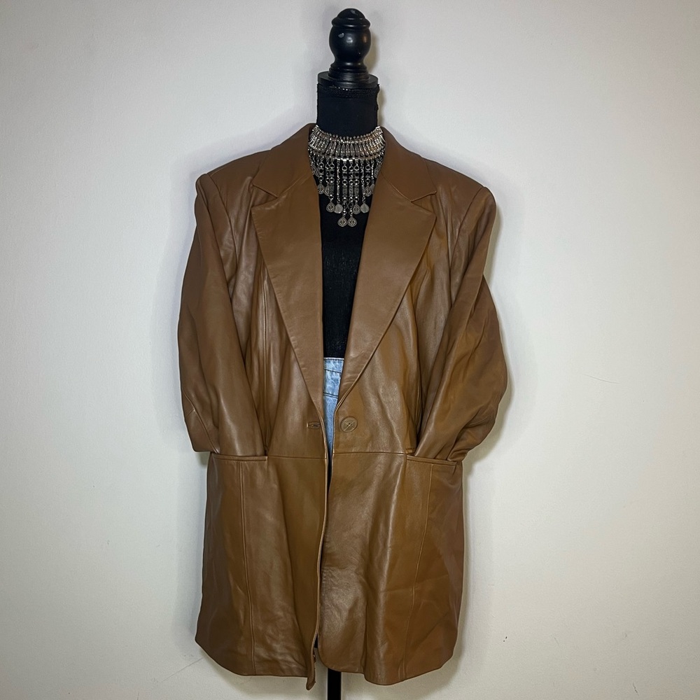 Vintage Leather Blazer